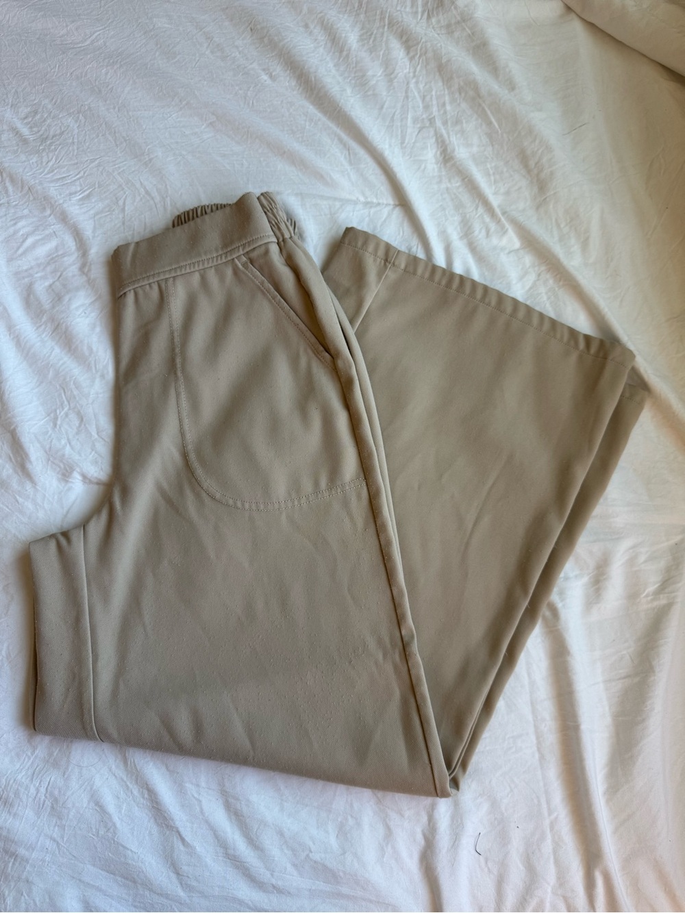 Women Relaxed Fit Beige Pants